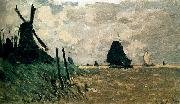 A Windmill Near Zaandam Claude Monet